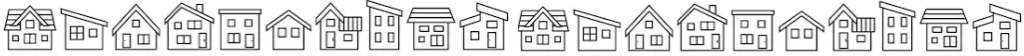 This image has an empty alt attribute; its file name is Line-of-Houses-1-1024x56.png